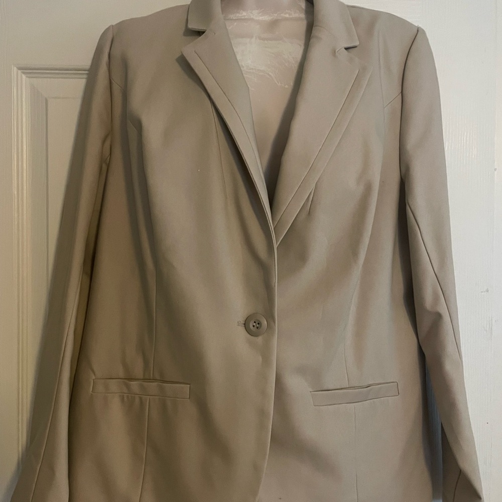 Lane Bryant Beige Women's Blazer